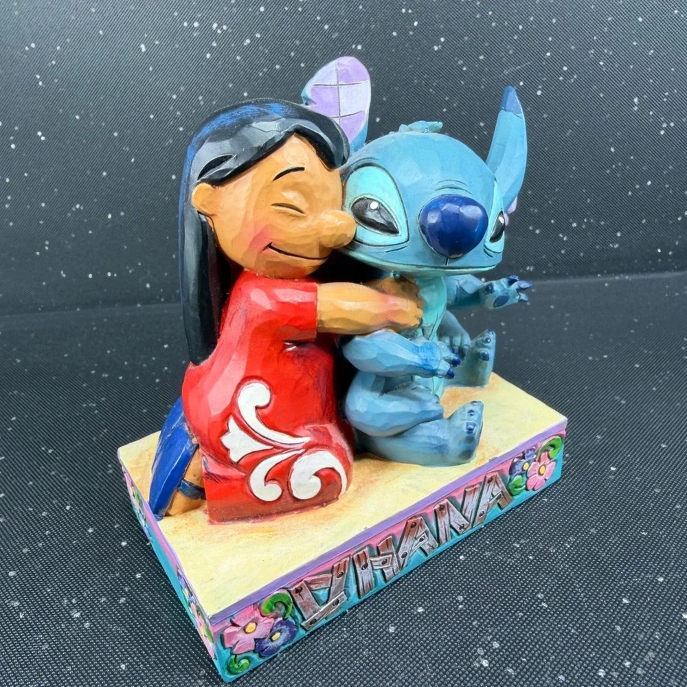 Disney Traditions Jim Shore Lilo and Stitch Ohana Means Family Figurine Resin